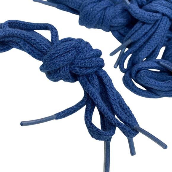 New Wholesale Lot of 36 Pairs of Royal Blue Woven 36" Shoe Laces Shoelaces - Picture 2 of 3